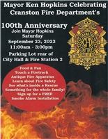Cranston Fire 100th Anniversary Celebration